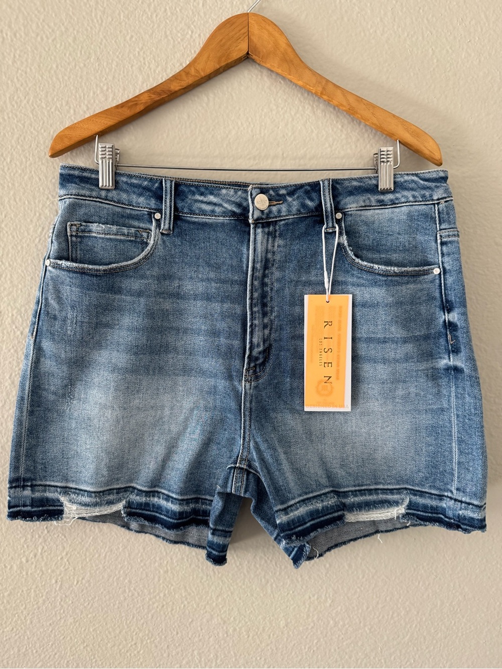 Risen Women's Light Blue Denim Shorts